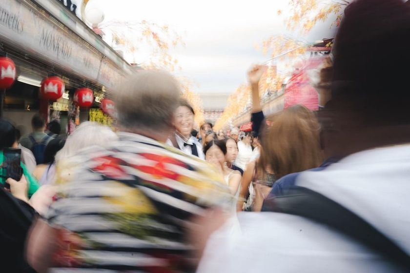 The classic Japanese attire, retro photos, and amusement parks🍡 "Asakusa Pre-Photoshoot" looks so fun! 👘⛩️にて紹介している画像