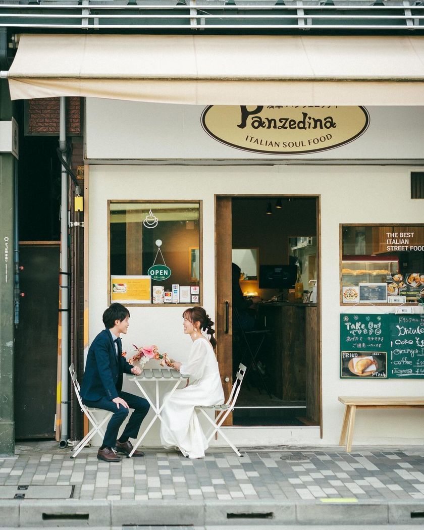 The classic Japanese attire, retro photos, and amusement parks🍡 "Asakusa Pre-Photoshoot" looks so fun! 👘⛩️にて紹介している画像
