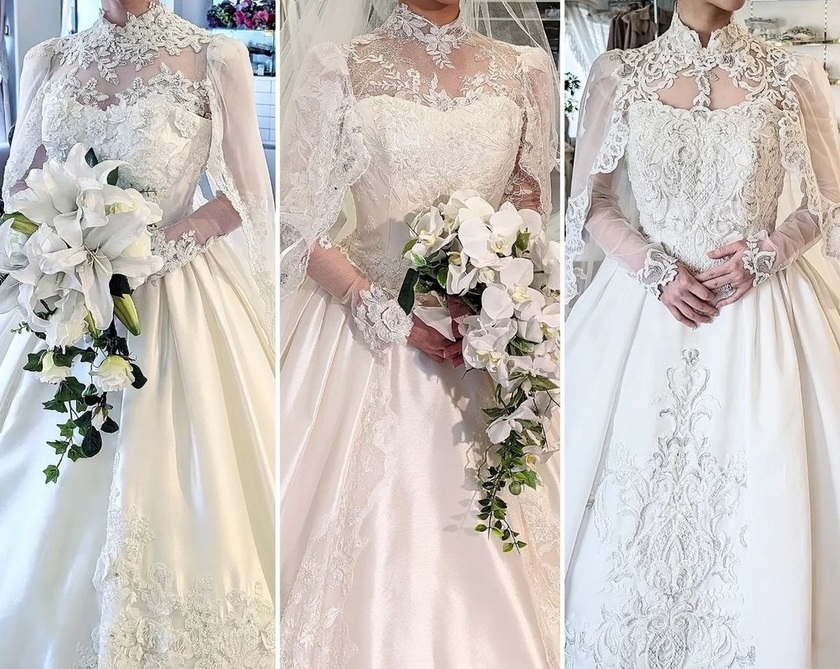 A Royal Wedding Feel ♡ 13 Beautiful and Luxurious "Mantle Dresses" Catalogにて紹介している画像