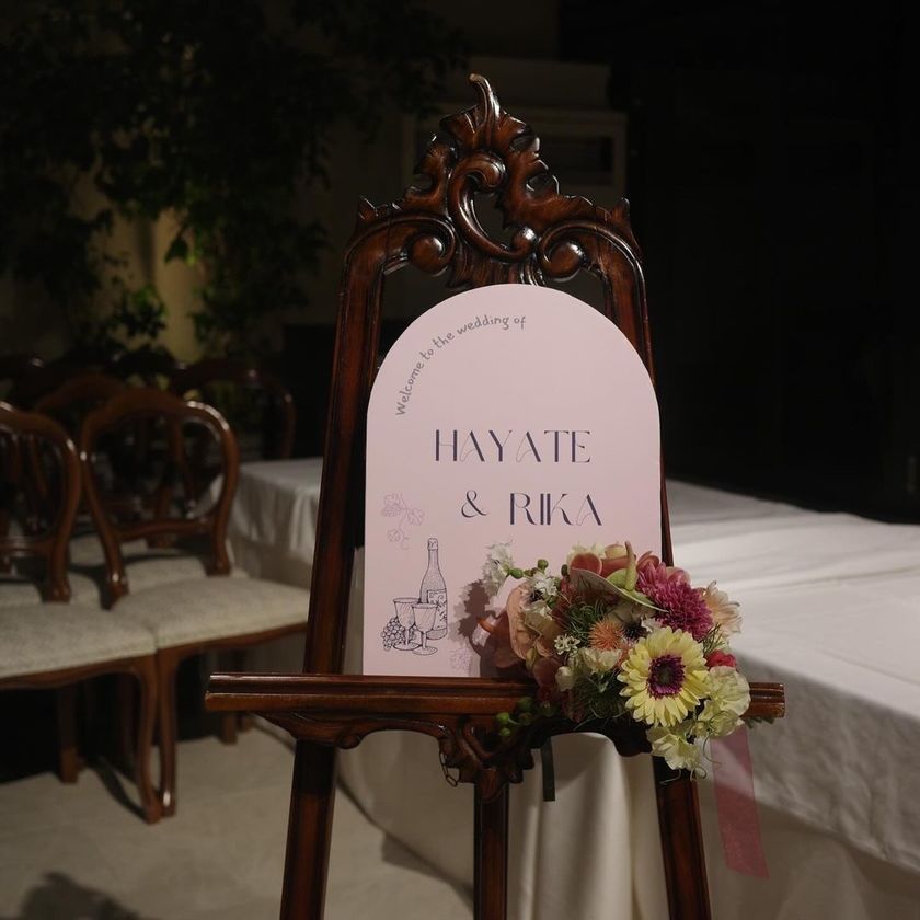 【Sample Photos 59】Stylish Welcome Space Created by Couples Who Recently Held Their Wedding 🌷🎀にて紹介している画像