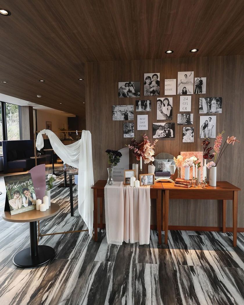 【Sample Photos 59】Stylish Welcome Space Created by Couples Who Recently Held Their Wedding 🌷🎀にて紹介している画像