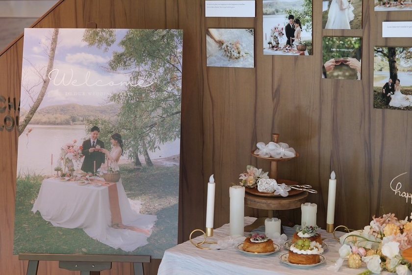 【Sample Photos 59】Stylish Welcome Space Created by Couples Who Recently Held Their Wedding 🌷🎀にて紹介している画像