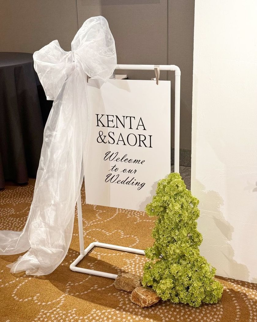 【Sample Photos 59】Stylish Welcome Space Created by Couples Who Recently Held Their Wedding 🌷🎀にて紹介している画像