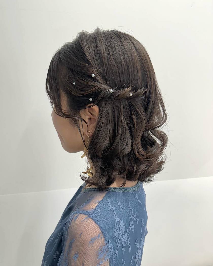 70 Latest Party Hair Arrangements for 2024 to Show Your Hairdresser♡にて紹介している画像