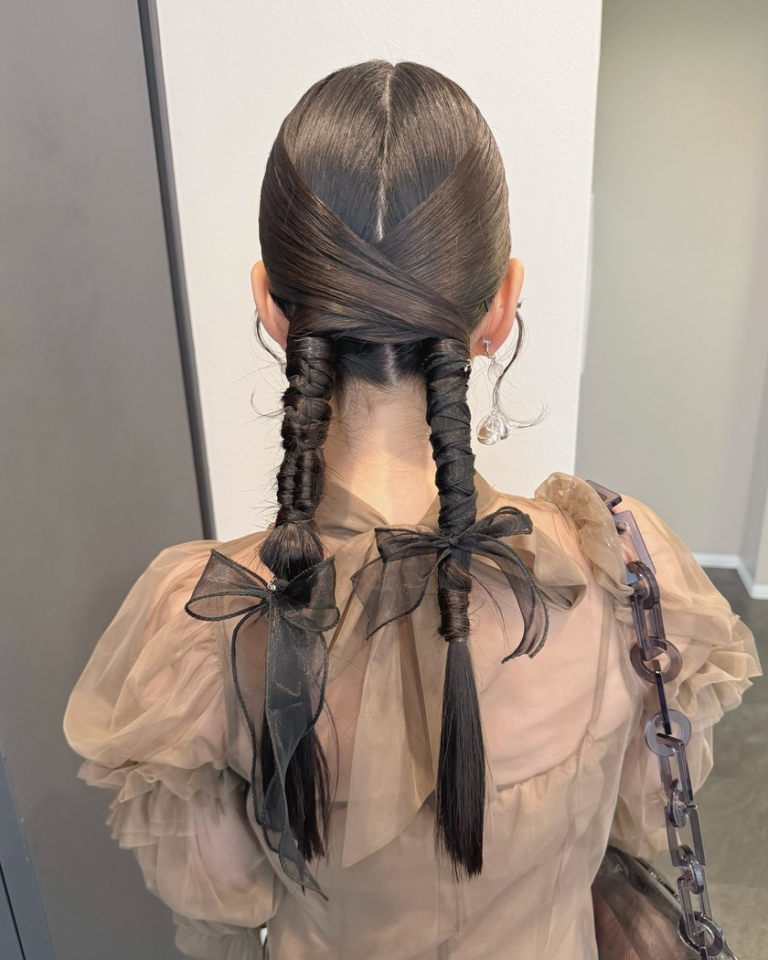 70 Latest Party Hair Arrangements for 2024 to Show Your Hairdresser♡にて紹介している画像