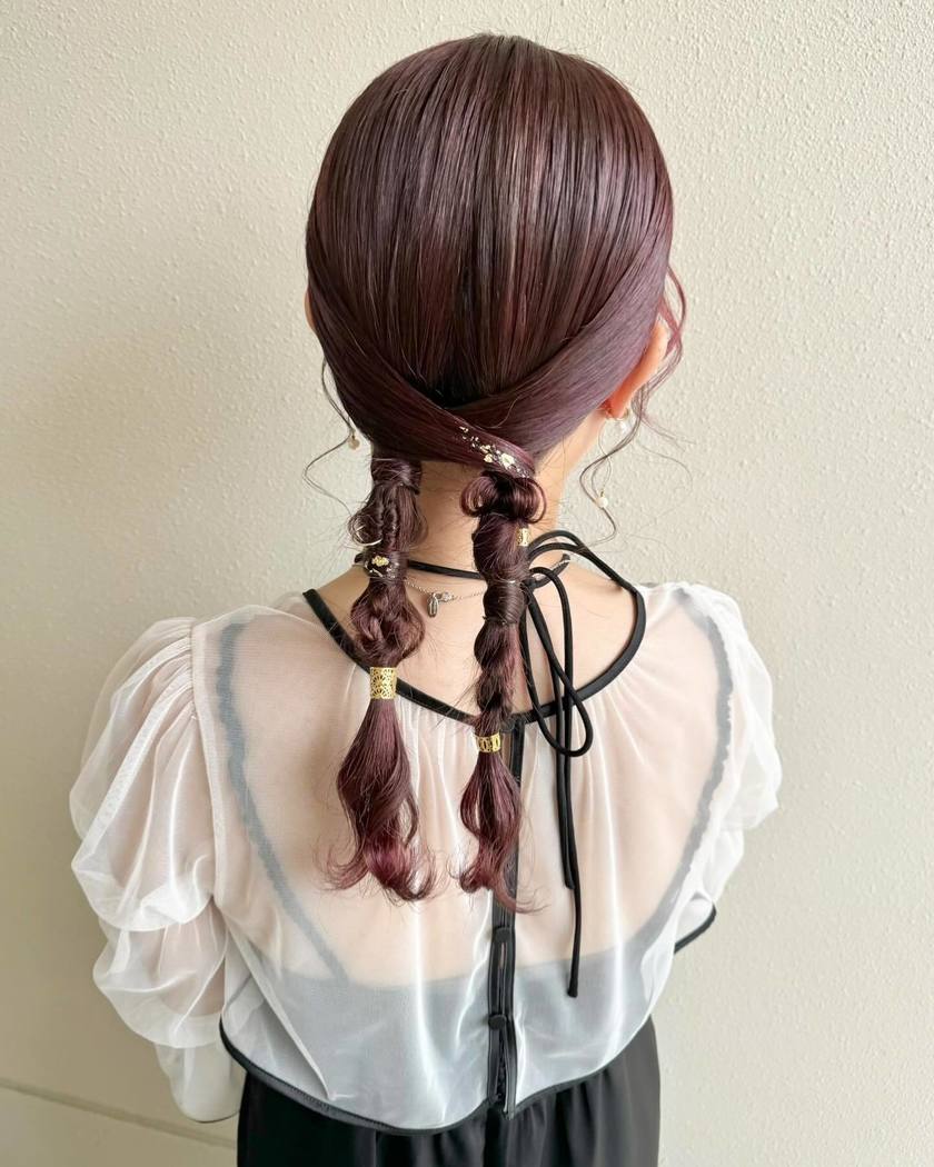 70 Latest Party Hair Arrangements for 2024 to Show Your Hairdresser♡にて紹介している画像