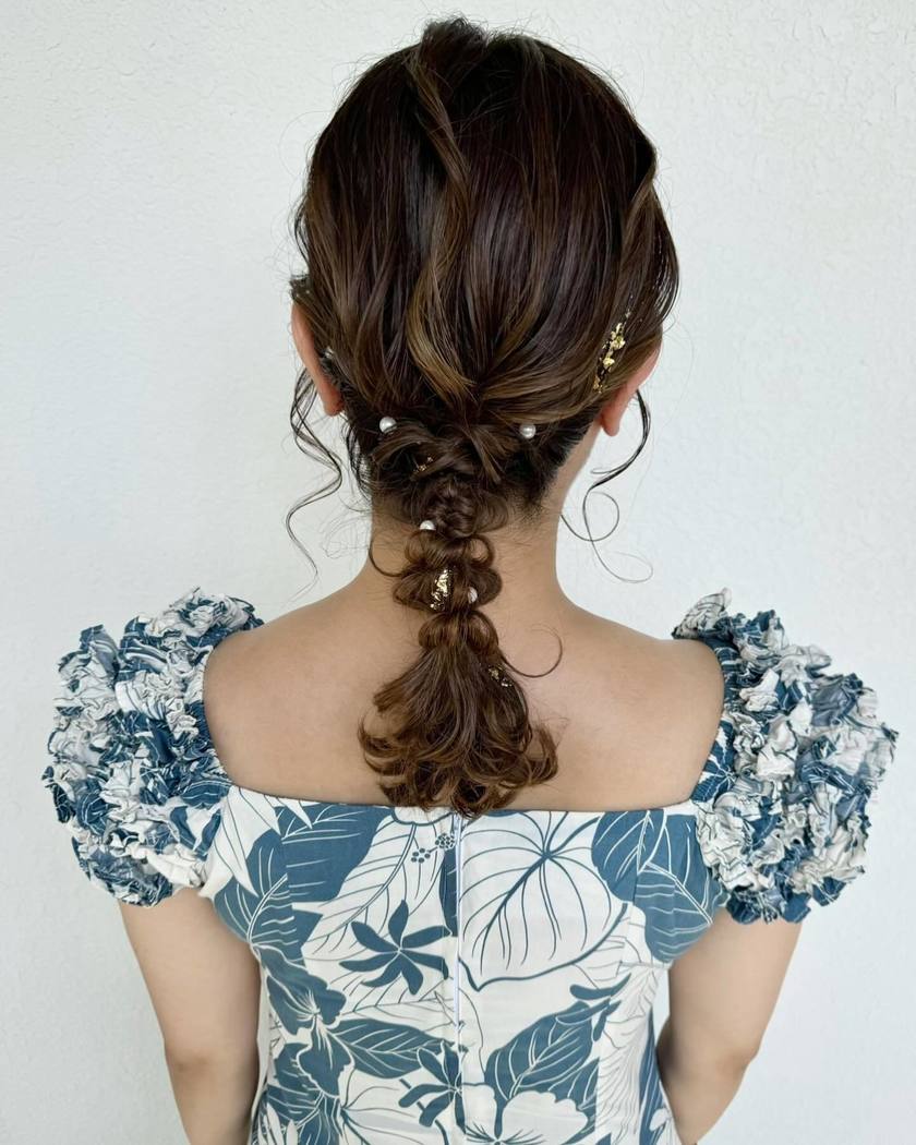 70 Latest Party Hair Arrangements for 2024 to Show Your Hairdresser♡にて紹介している画像