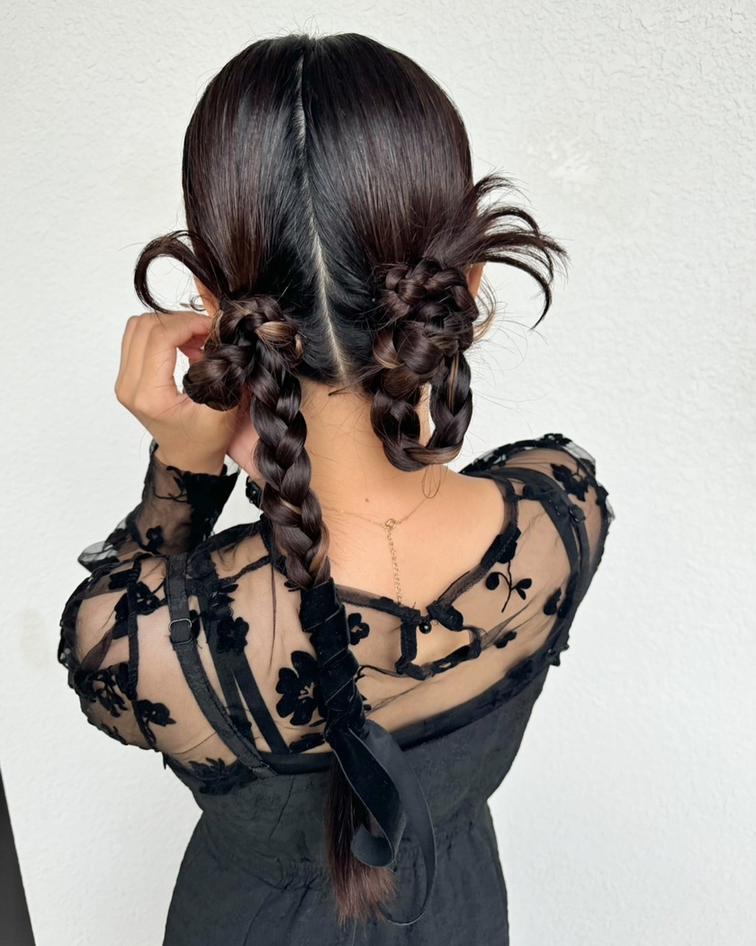 70 Latest Party Hair Arrangements for 2024 to Show Your Hairdresser♡にて紹介している画像