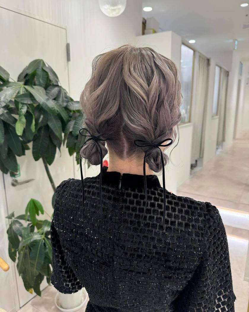 70 Latest Party Hair Arrangements for 2024 to Show Your Hairdresser♡にて紹介している画像