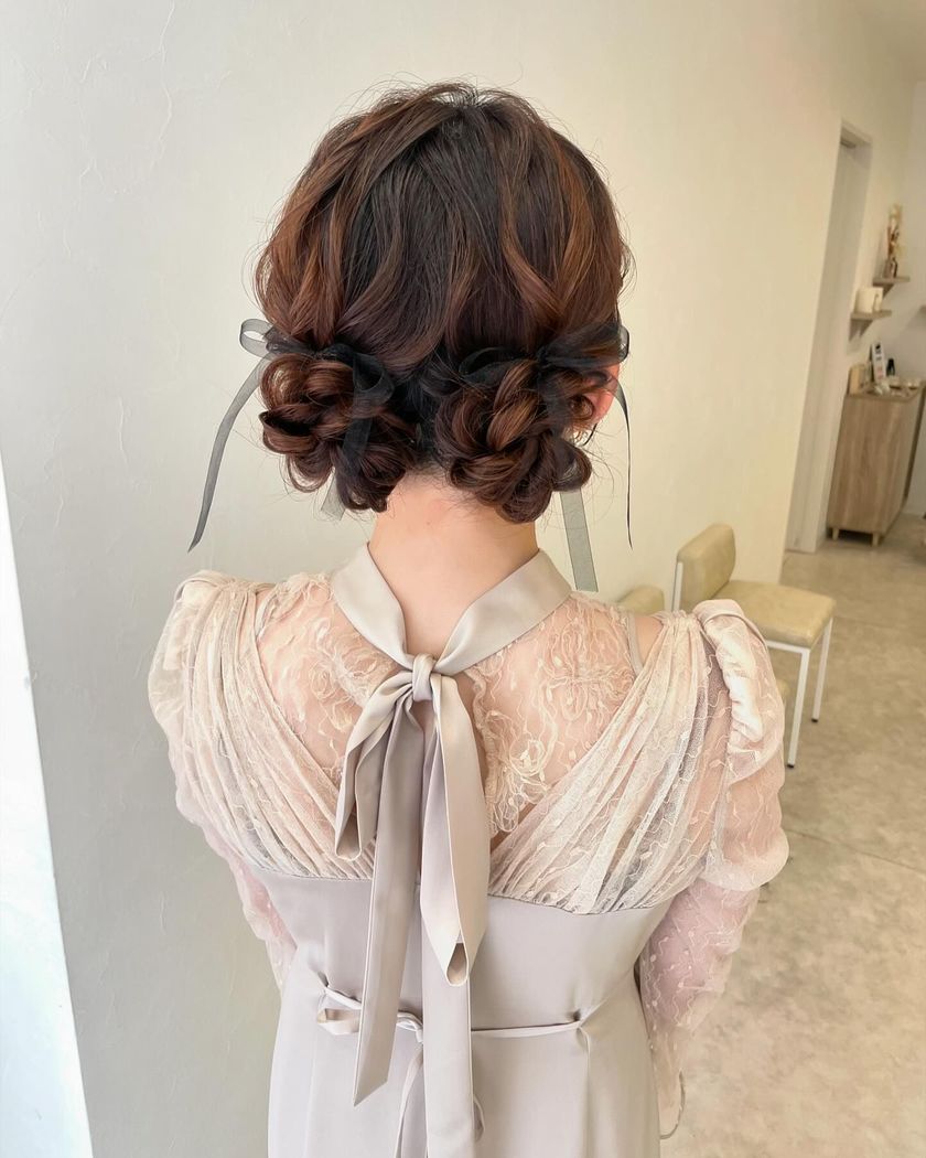 70 Latest Party Hair Arrangements for 2024 to Show Your Hairdresser♡にて紹介している画像