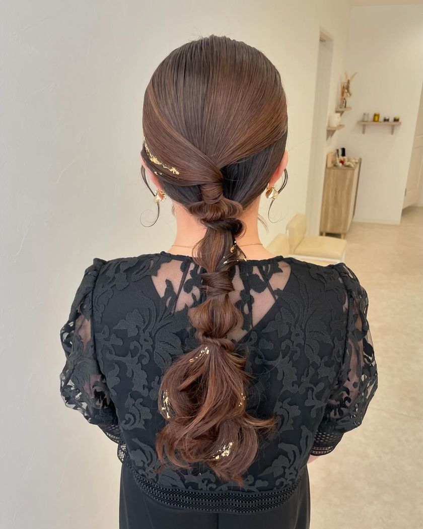 70 Latest Party Hair Arrangements for 2024 to Show Your Hairdresser♡にて紹介している画像