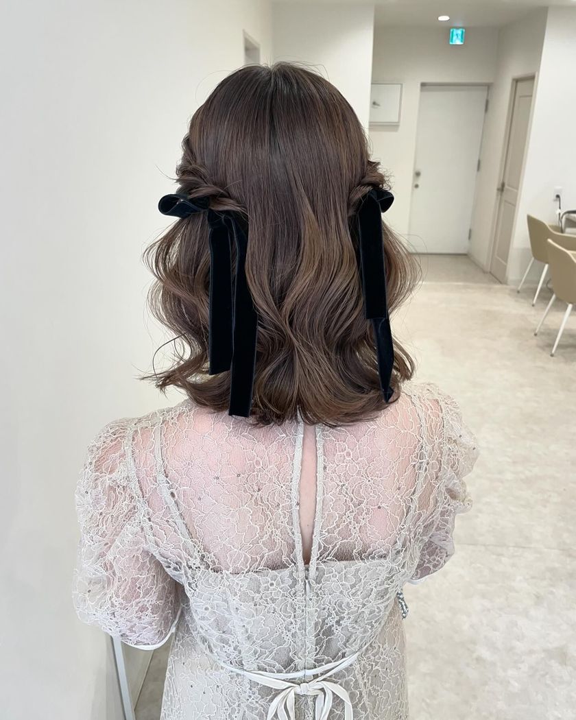 70 Latest Party Hair Arrangements for 2024 to Show Your Hairdresser♡にて紹介している画像