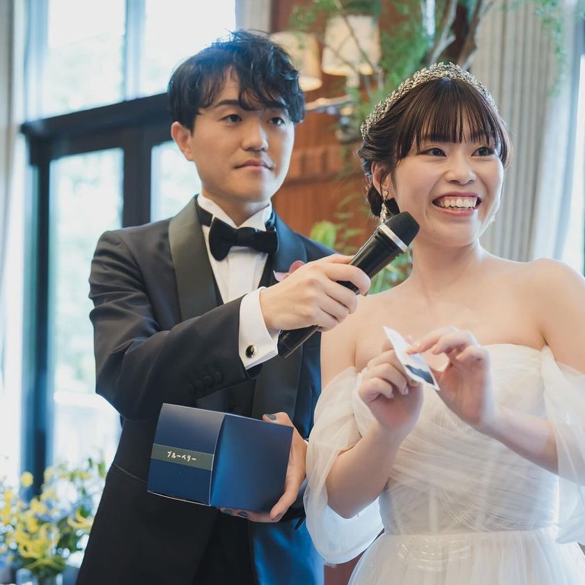 Instead of the dress color guessing game ♡ Wedding cake guessing quiz to try at the reception 🎂 [Materials/Template available]にて紹介している画像