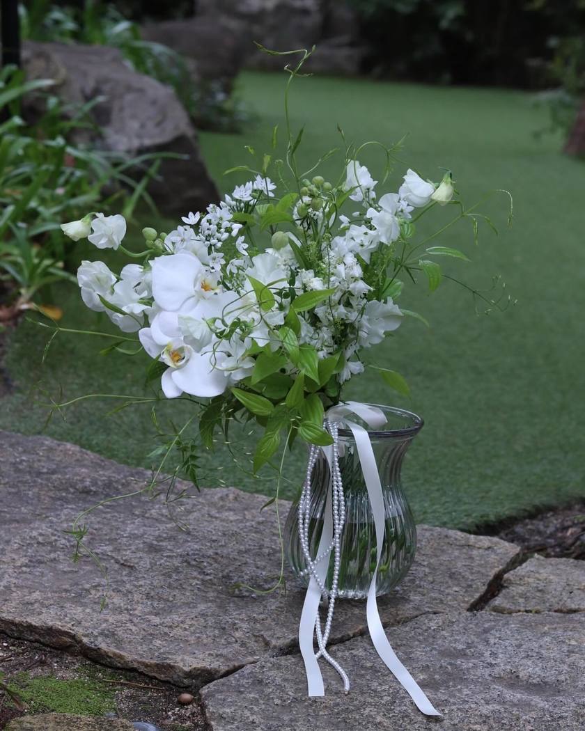 Slowly trending! 11 selections of the 【Pearl Bouquet】 design that skyrockets your sense of trend ♡にて紹介している画像