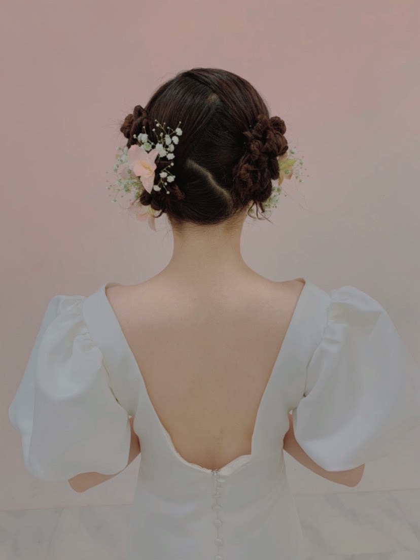 Not Just a Little, But a Lot♡ Adorably Decorating Both Sides with “Fluffy” Flowers＊にて紹介している画像