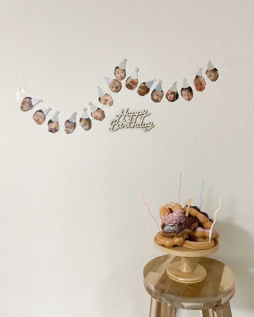 お顔を切り抜いて、ケーキにオン🎂お顔で作るケーキトッパー［ピックケーキ］をやってみたい♡にて紹介している画像