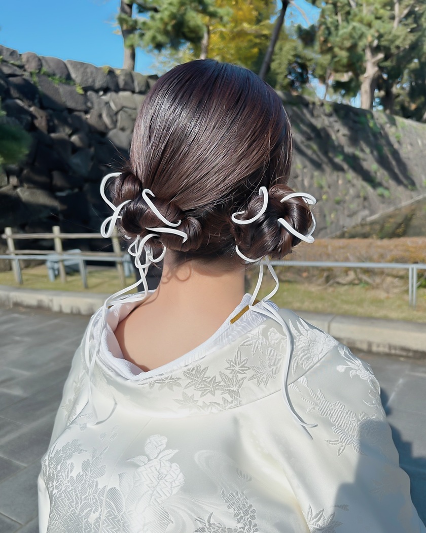 【2025年最新】ドレスも和装も♡可愛いブライダルヘアアレンジ特集にて紹介している画像