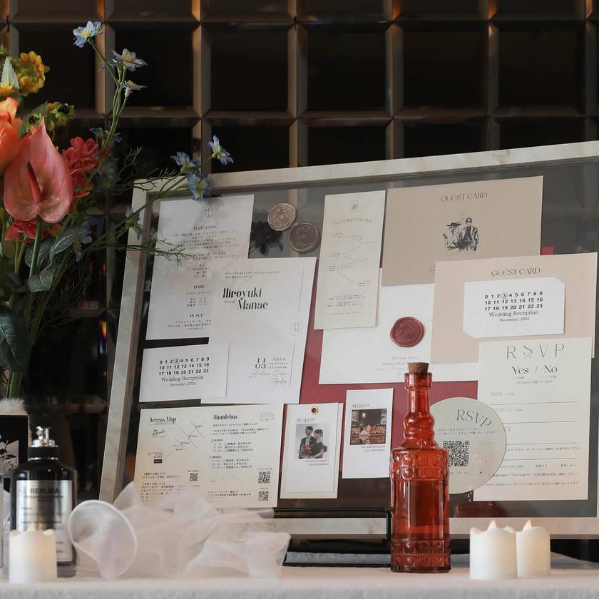 これが手作りなんてすごすぎ♡リアル花嫁さん作・感動レベルで可愛い結婚式招待状DIYお手本集💌にて紹介している画像