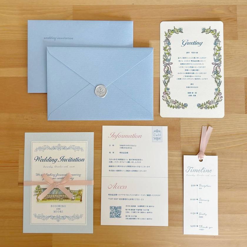 これが手作りなんてすごすぎ♡リアル花嫁さん作・感動レベルで可愛い結婚式招待状DIYお手本集💌にて紹介している画像