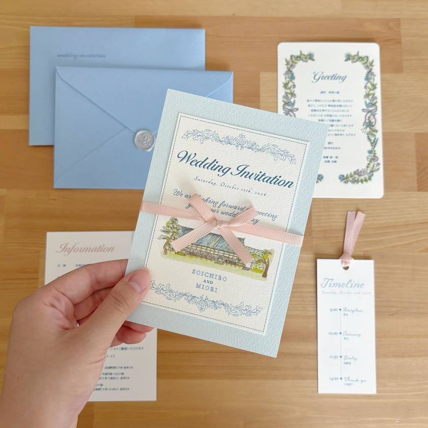これが手作りなんてすごすぎ♡リアル花嫁さん作・感動レベルで可愛い結婚式招待状DIYお手本集💌にて紹介している画像