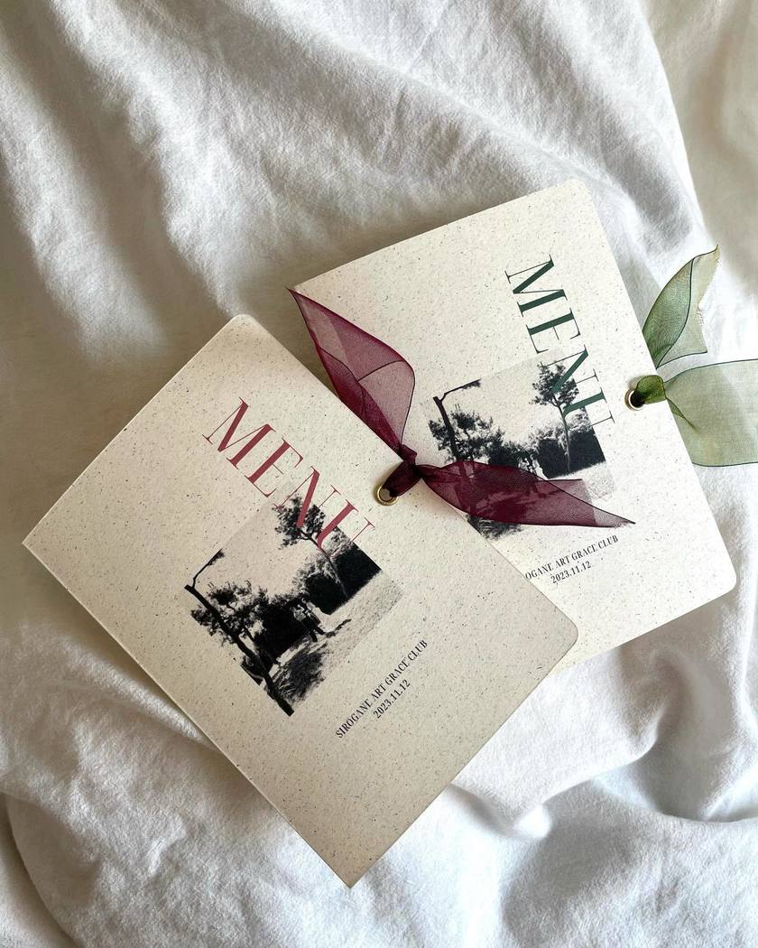 どんなのがいい？🥂先輩花嫁さんの【手作りメニュー表】可愛いデザイン9選にて紹介している画像