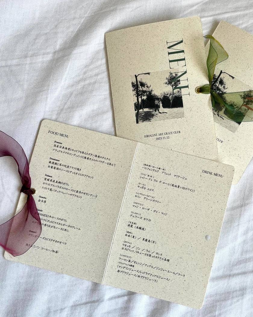 どんなのがいい？🥂先輩花嫁さんの【手作りメニュー表】可愛いデザイン9選にて紹介している画像