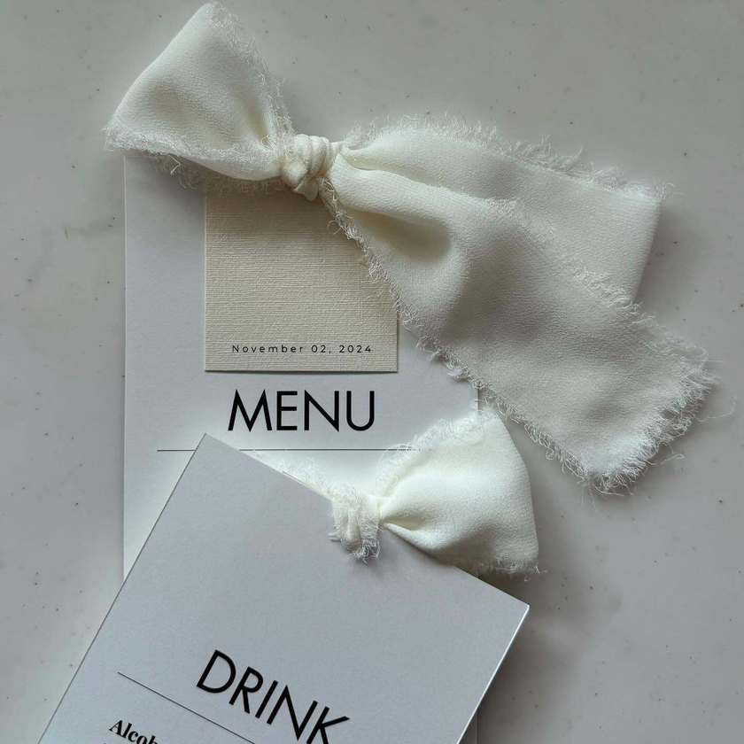 どんなのがいい？🥂先輩花嫁さんの【手作りメニュー表】可愛いデザイン9選にて紹介している画像