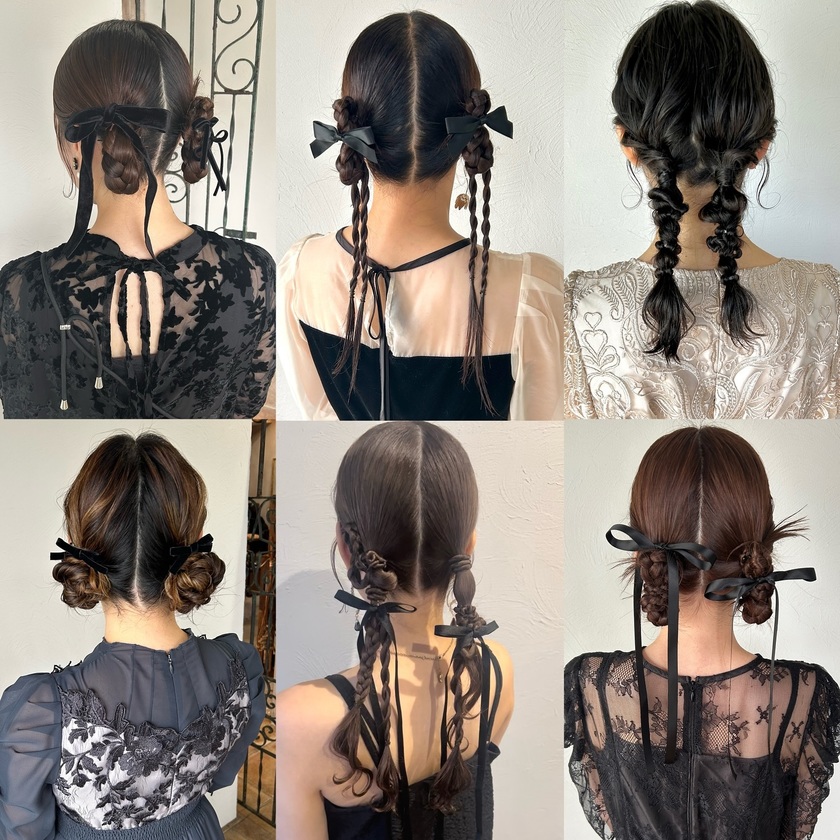 【2025年最新】美容師さんにそのまま見せる用♡真似したい可愛いお呼ばれヘア26選にて紹介している画像