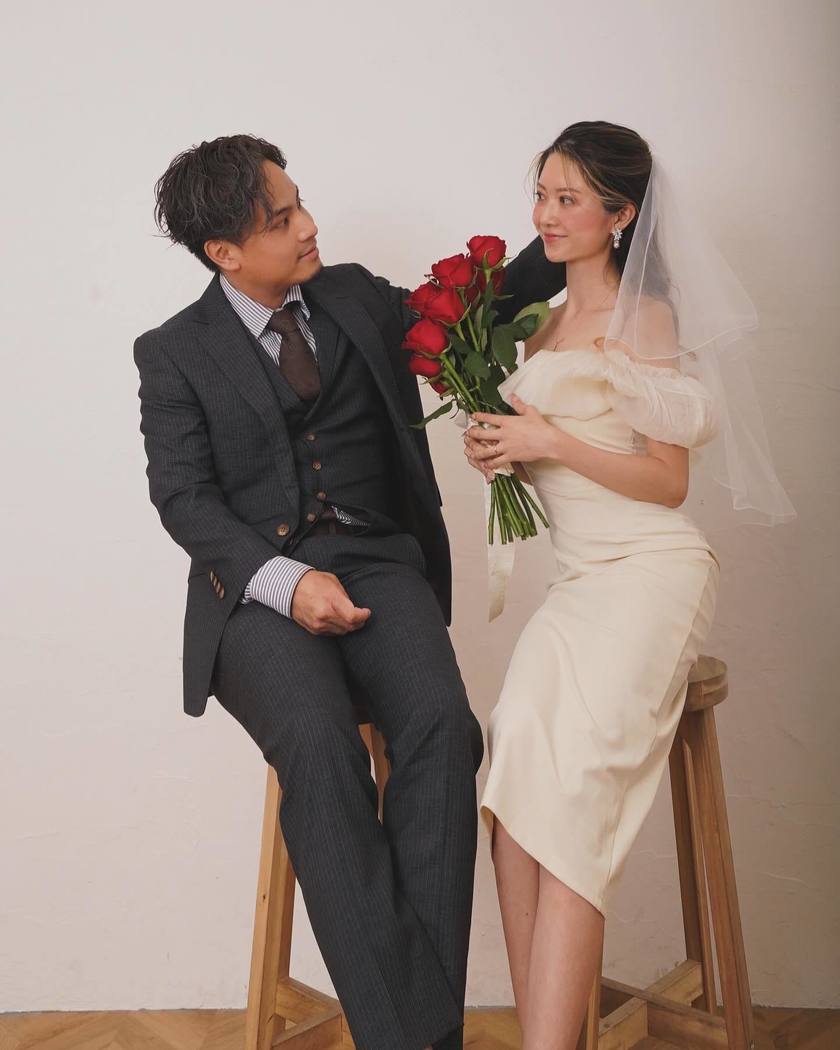 みんな可愛い♡令和5年。今どきカップルの入籍しましたフォト用コーデお手本11選にて紹介している画像