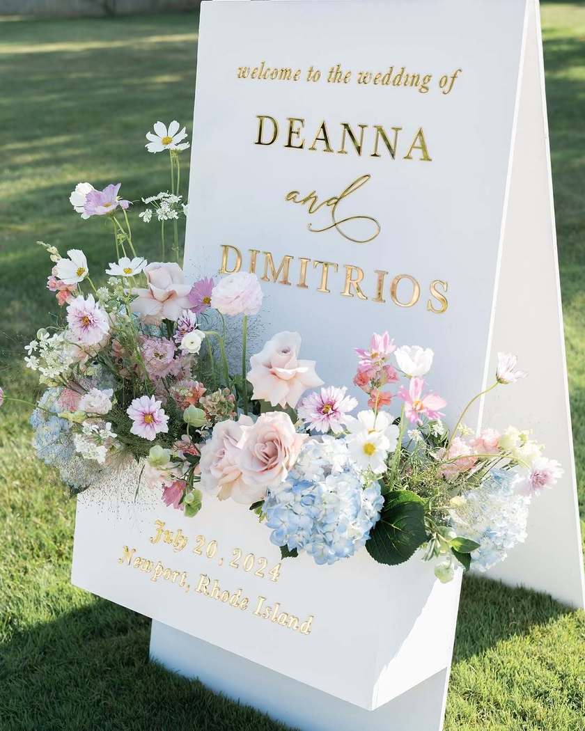 〖 お急ぎ対応可 〗pink & gold ウェルカムボード 結婚式 婚約 ウェルカムボード 桜 ウェディング * 結婚式 * アクリル