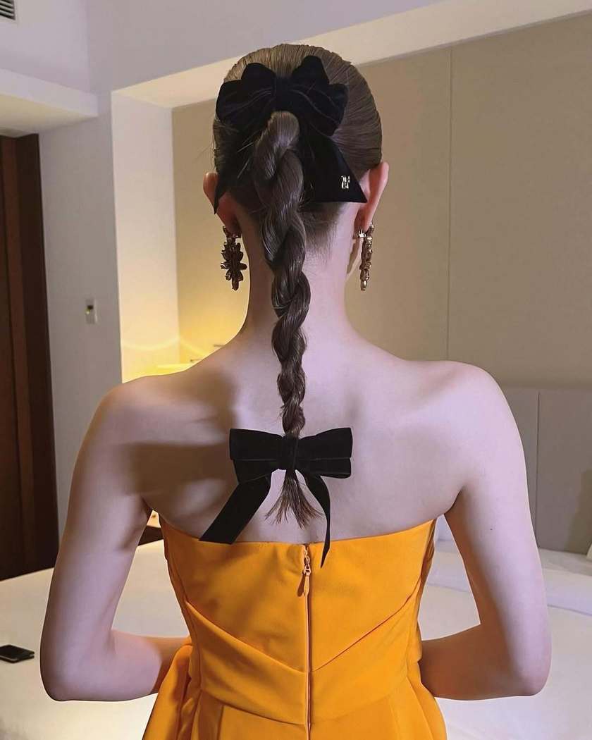 ヘアメイクアーティストhiroさんが手掛ける♡お手本にしたい【リボンヘア】wedding style⑫選にて紹介している画像