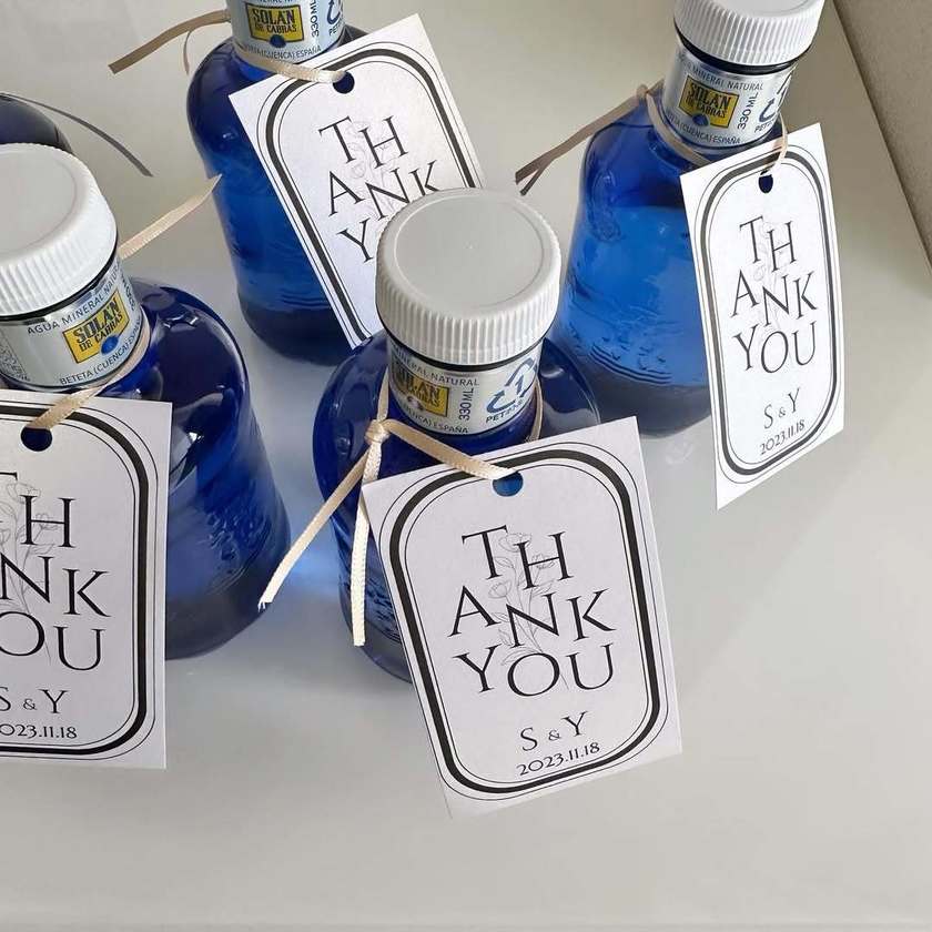プチギフトで渡すサンクスウォーター。可愛く渡しているお手本ラッピング＆人気商品をご紹介🎀にて紹介している画像