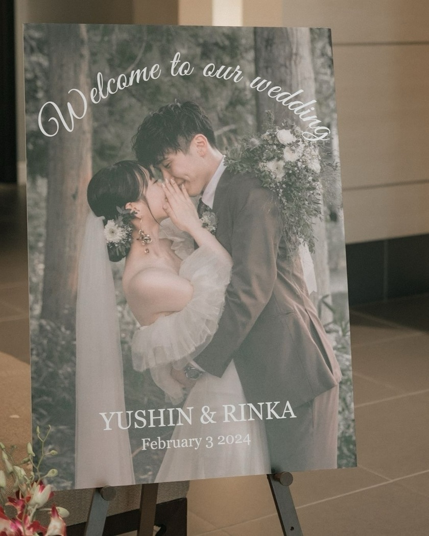 2025〜2026年に結婚式を挙げる花嫁さんへ♡写真メインのウェルカムボード最新お手本8選♡にて紹介している画像