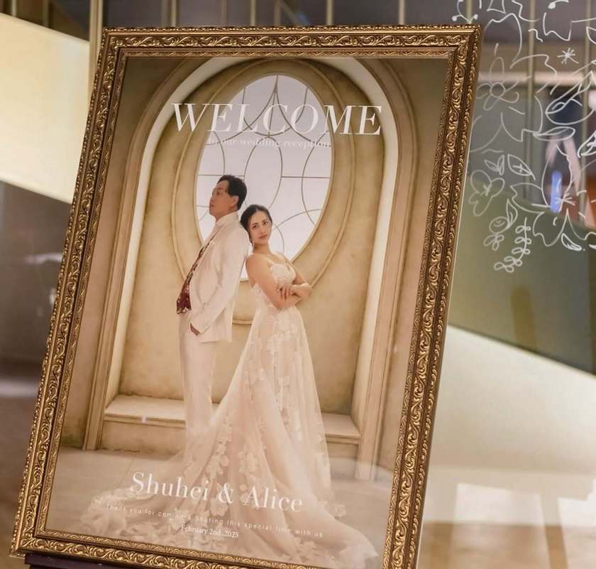 2025〜2026年に結婚式を挙げる花嫁さんへ♡写真メインのウェルカムボード最新お手本8選♡にて紹介している画像
