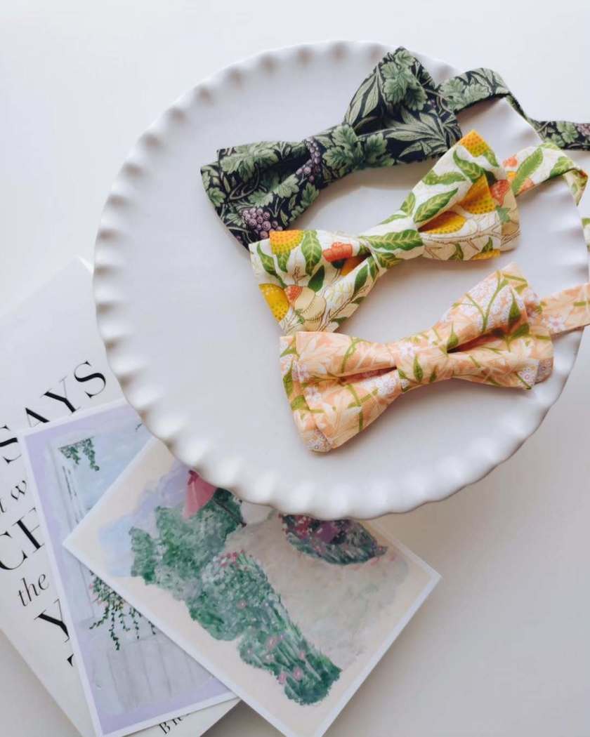 新郎アイテム迷子はもう卒業！おしゃれ＆かわいすぎる『unicopi』で蝶ネクタイのオーダーメイドが可能🎀にて紹介している画像