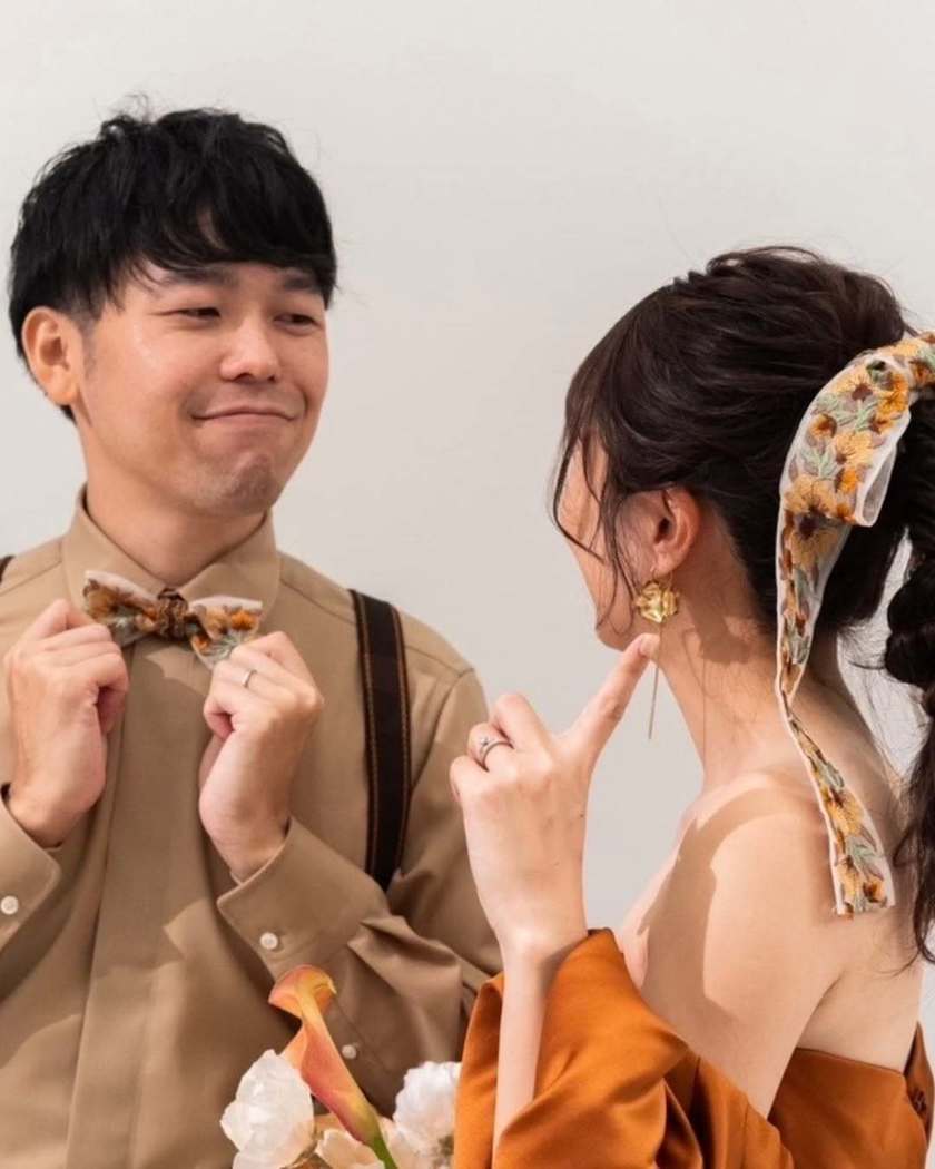 新郎アイテム迷子はもう卒業！おしゃれ＆かわいすぎる『unicopi』で蝶ネクタイのオーダーメイドが可能🎀にて紹介している画像