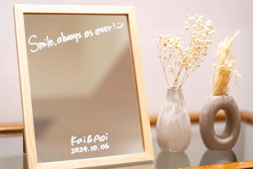 ウェルカムミラーに心温まる一言を🪞✍🏻お手本にしたいメッセージ例10選♡（英語も日本語も！）にて紹介している画像