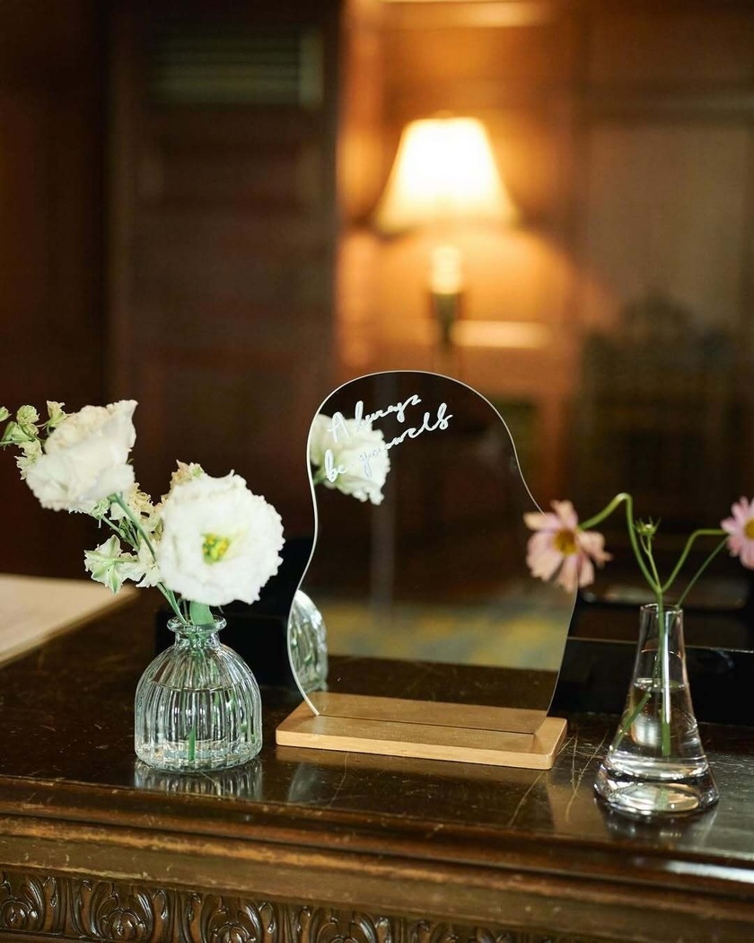 ウェルカムミラーに心温まる一言を🪞✍🏻お手本にしたいメッセージ例10選♡（英語も日本語も！）にて紹介している画像