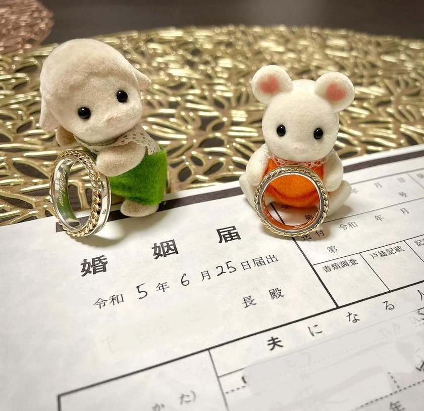 平和でかわいい世界観が再ブーム中♡「シルバニアファミリー」を取り入れたウェディングアイデア特集🐰🎀にて紹介している画像