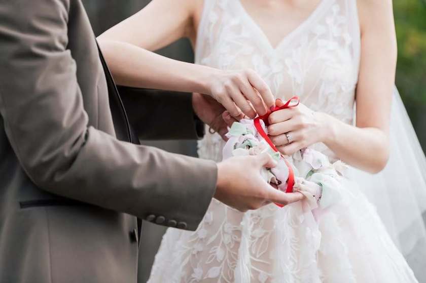 人と人を結ぶというメッセージ。見た目も可愛い《リボンの結婚証明書》アイデア６選🎀にて紹介している画像