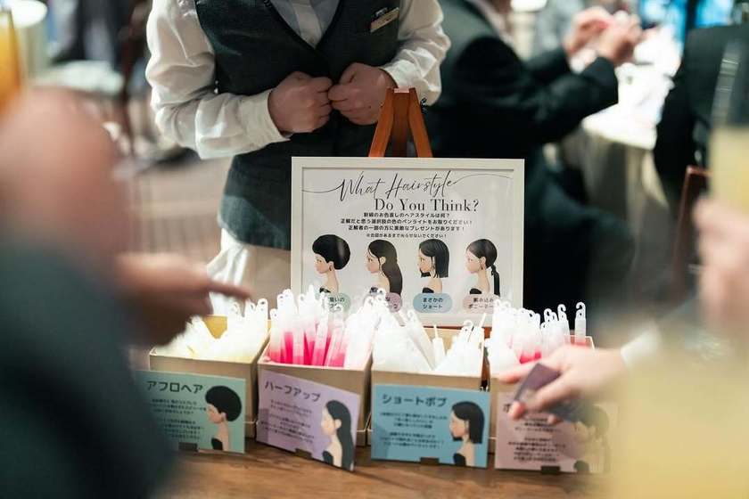 色だけじゃない！ドレスのデザインやヘアスタイル、持ちもの予想まで。進化系再入場クイズ9つの工夫アイデア＊にて紹介している画像