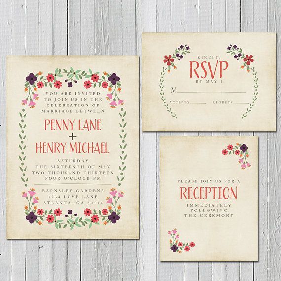 Collecting Adorable Invitation Designs with Charming Illustrations ♡にて紹介している画像