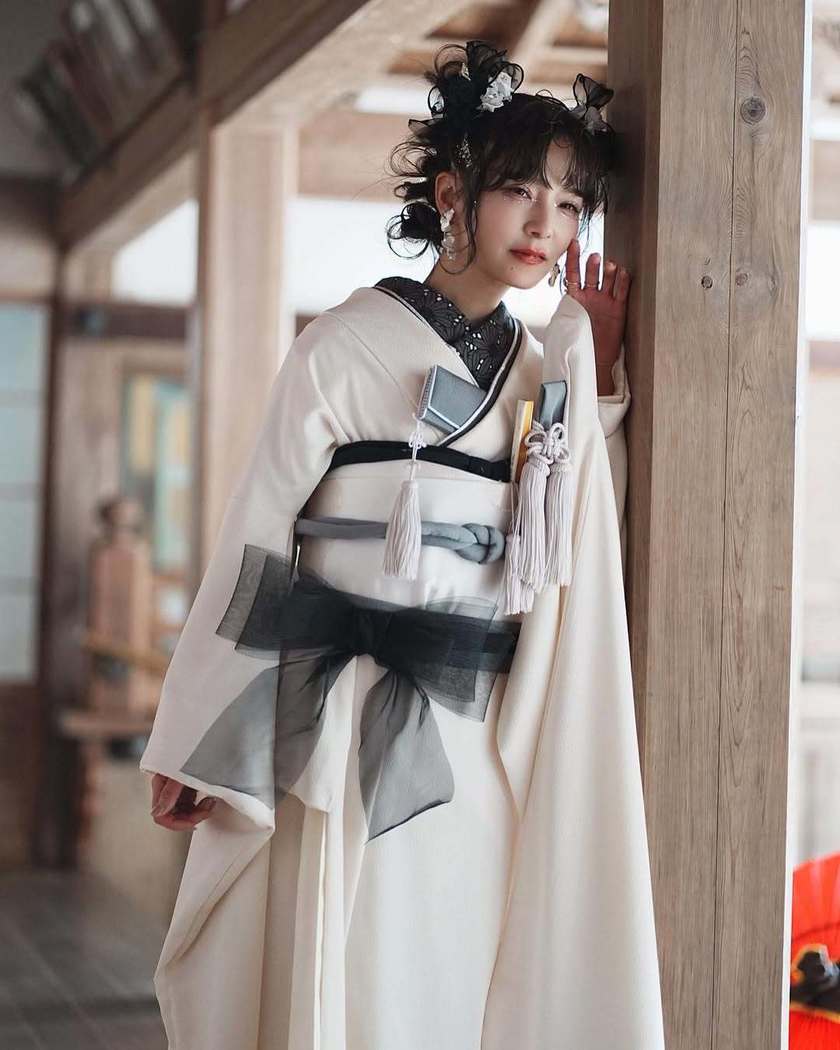 かわいい＋個性の新境地🎀和装×リボン結びで叶える最旬コーディネート特集🩵にて紹介している画像