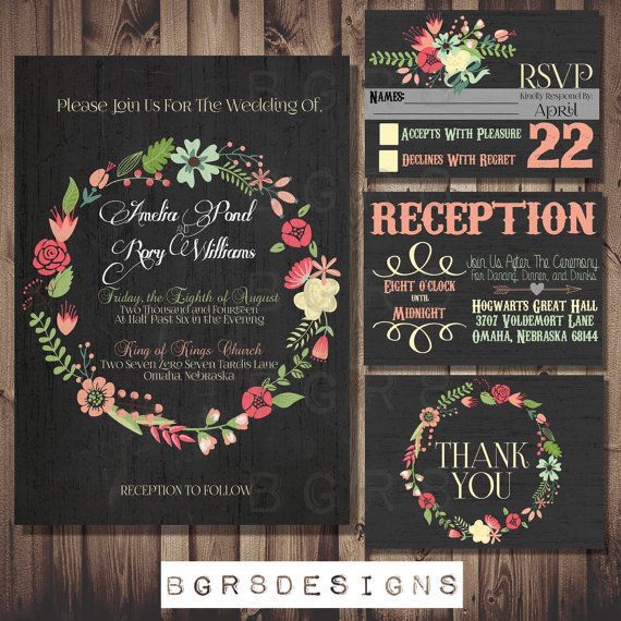 Collecting Adorable Invitation Designs with Charming Illustrations ♡にて紹介している画像