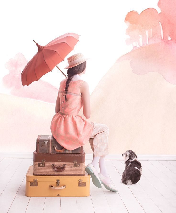 【水彩画でフォトブース！？】話題の水彩で一気にお洒落なウェディングフォト＊にて紹介している画像