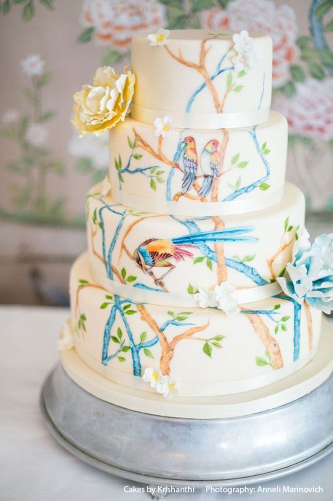 "Please Make It Just Like This♡ Shockingly Cute Watercolor-style Cake*"にて紹介している画像