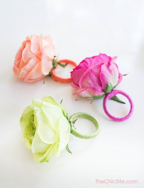 手作りも出来ちゃう♡おしゃれな『ナプキンリング』をDIY♩にて紹介している画像