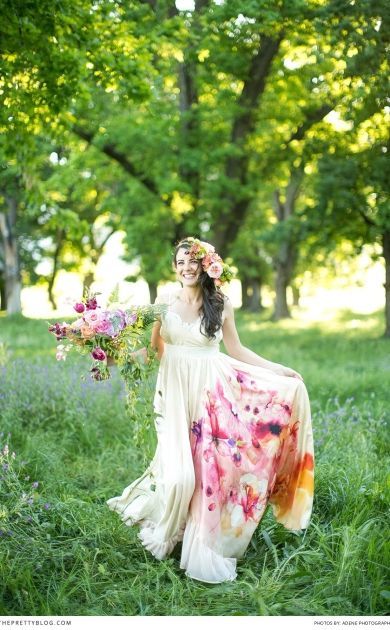 幻想的可愛さ＊水彩画風花柄ドレスに恋をした♡にて紹介している画像