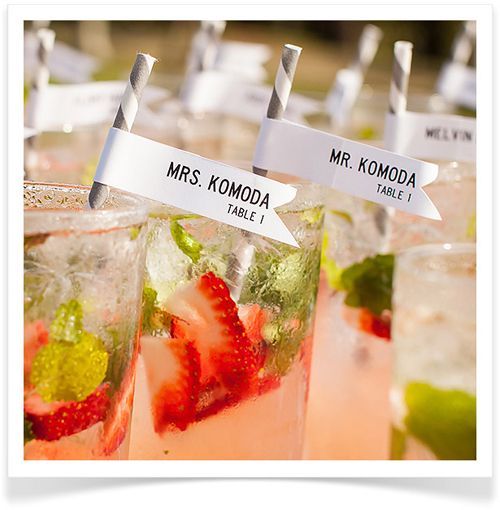 Essential Item for a Chic Overseas Party: Cute DIY 'Escort Cards'♩にて紹介している画像