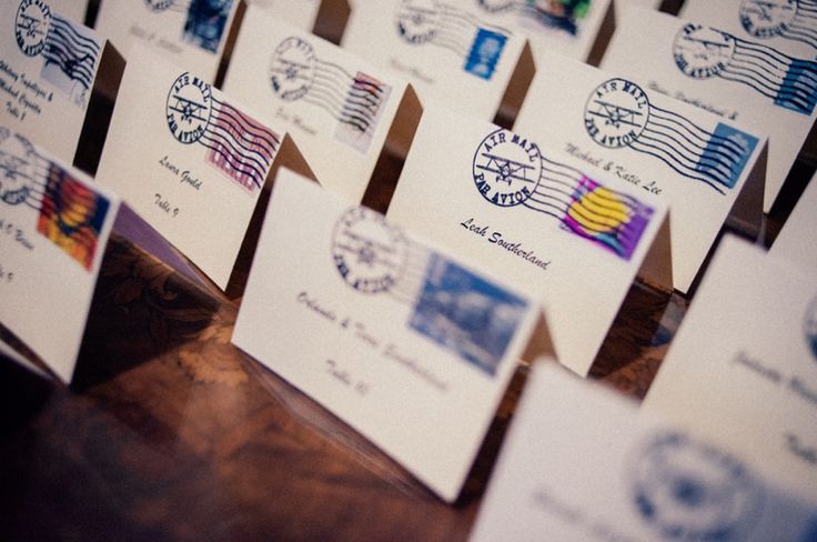 Essential Item for a Chic Overseas Party: Cute DIY 'Escort Cards'♩にて紹介している画像